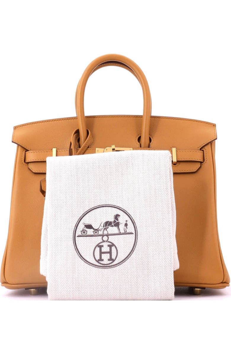 Pre-Owned Hermes Birkin Handbag Brown Swift with Gold Hardware 25, Alternate, color, Sesame