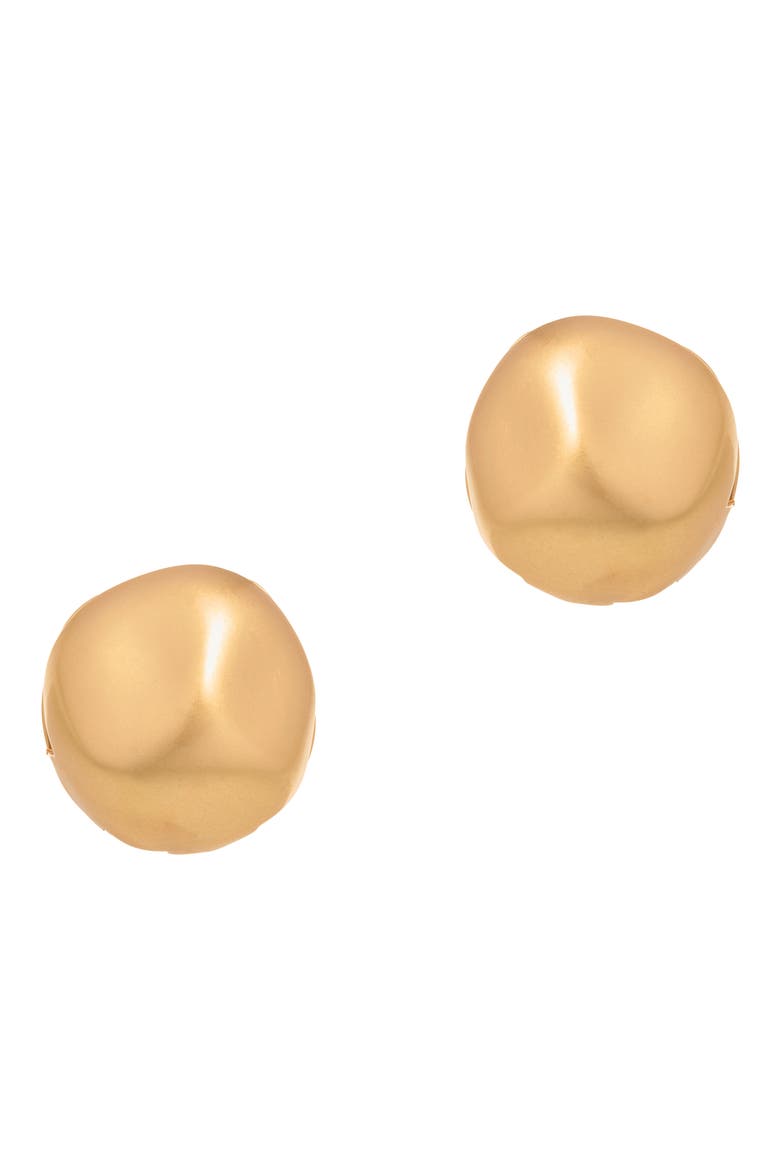 Tiara Tumbled Metal Front/Back Earrings, Main, color, GOLD TONE