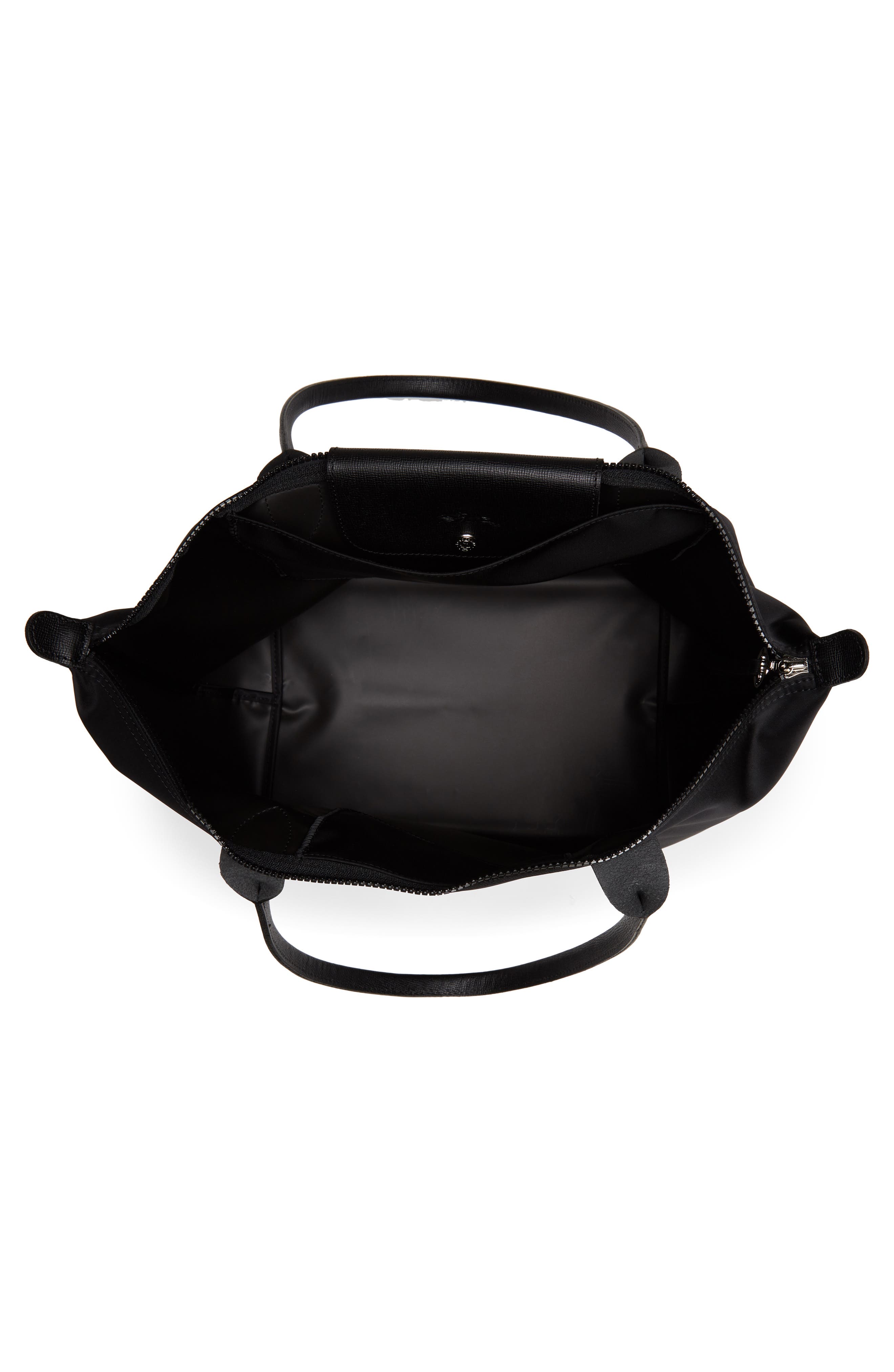 Large Le Pliage Nylon Tote, Alternate, color, BLACK