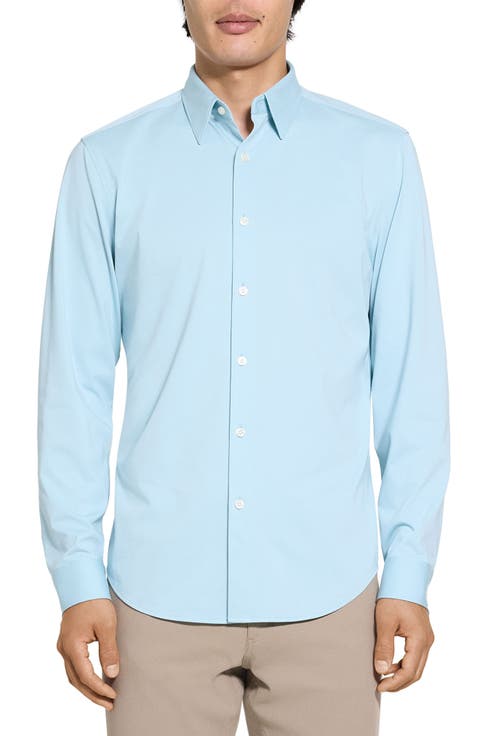 Sylvain ND Structure Knit Button-Up Shirt