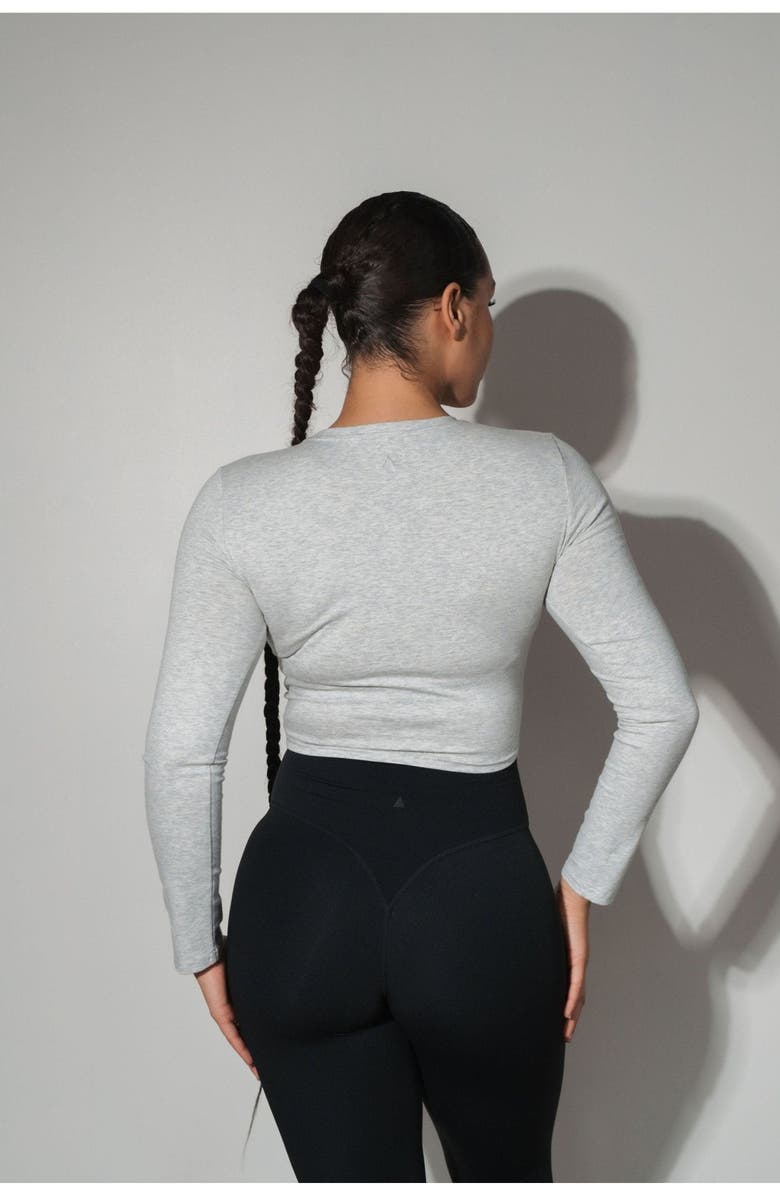 Vitality Basis Long Sleeve, Alternate, color, Heather Grey
