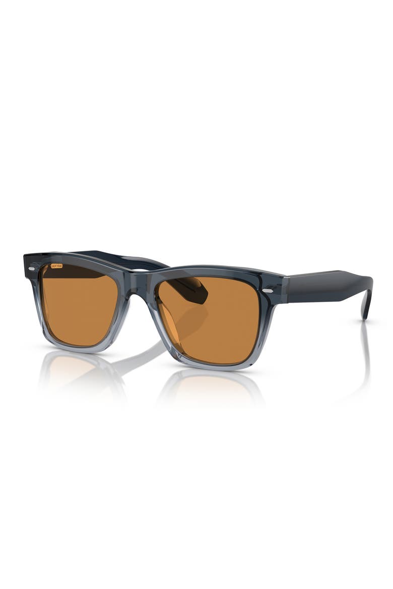 N.04 53mm Rectangular Sunglasses, Alternate, color, SHINY BLACK