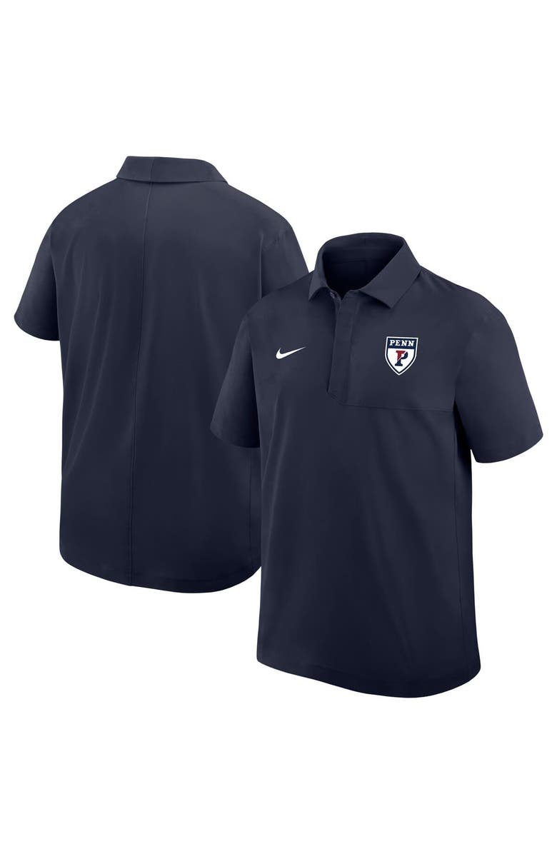 Nike Men's Nike Navy Pennsylvania Quakers 2025 Sideline Polo, Main, color, Navy