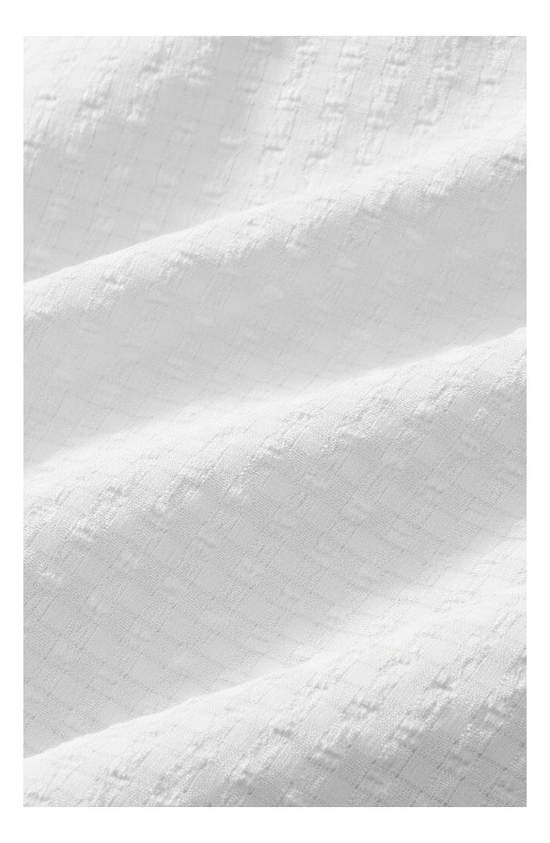 Mizzen+Main Porter Trim Fit Short Sleeve Performance Button-Up Shirt, Alternate, color, White