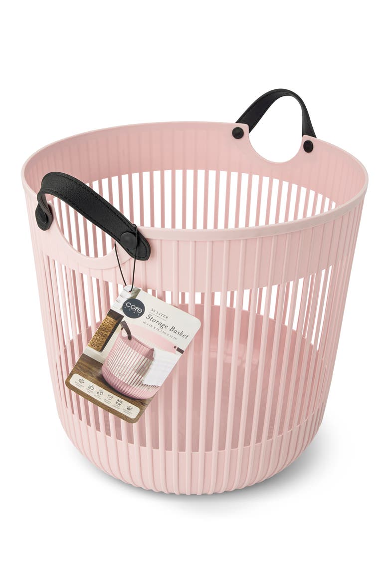 35-Liter Straight Weave Storage Basket, Main, color, CREPE