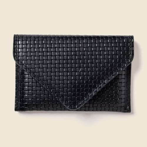 Casupo Mini Envelope Wallet With Rfid Protection In Black