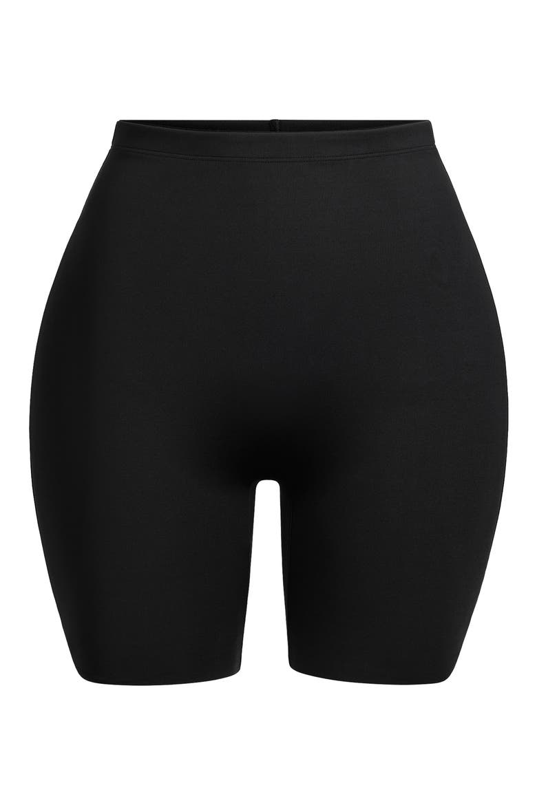 Hip Enhancing Mid Thigh Padded Shorts, Alternate, color, ONYX