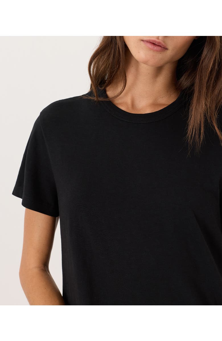 Pact Organic Cotton Soft-Slub Essential Easy Tee Maxi Dress, Alternate, color, Black