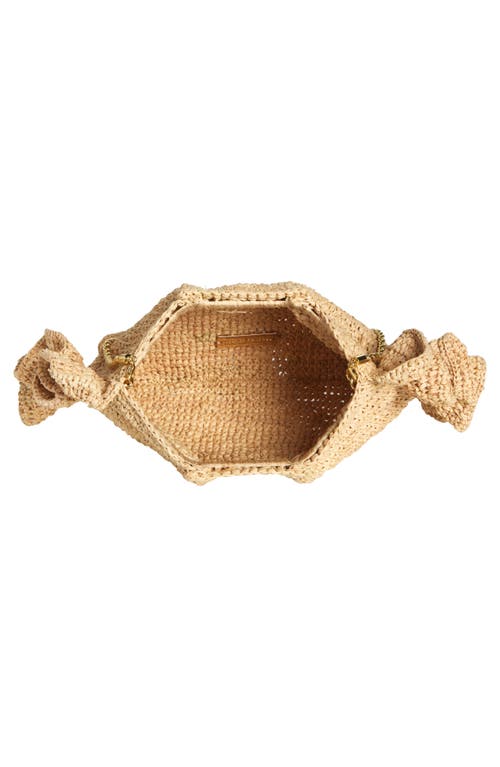 Loeffler Randall Mavis Ruffle Straw Clutch