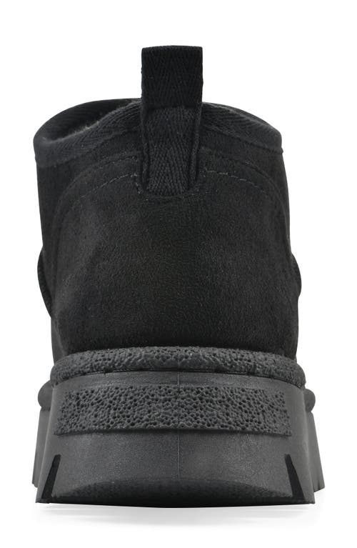 White Mountain Footwear Toree Faux Fur Lined Platform Boot In Black