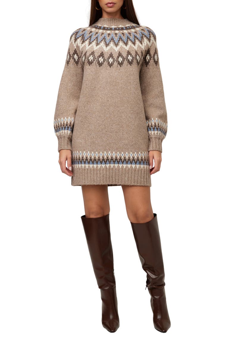 Vera Jacquard Sweater Dress, Main, color, MULTI