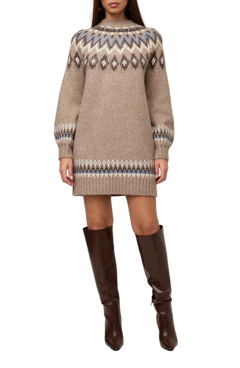 Vera Jacquard Sweater Dress