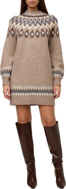 FIFTEEN TWENTY Vera Jacquard Sweater Dress