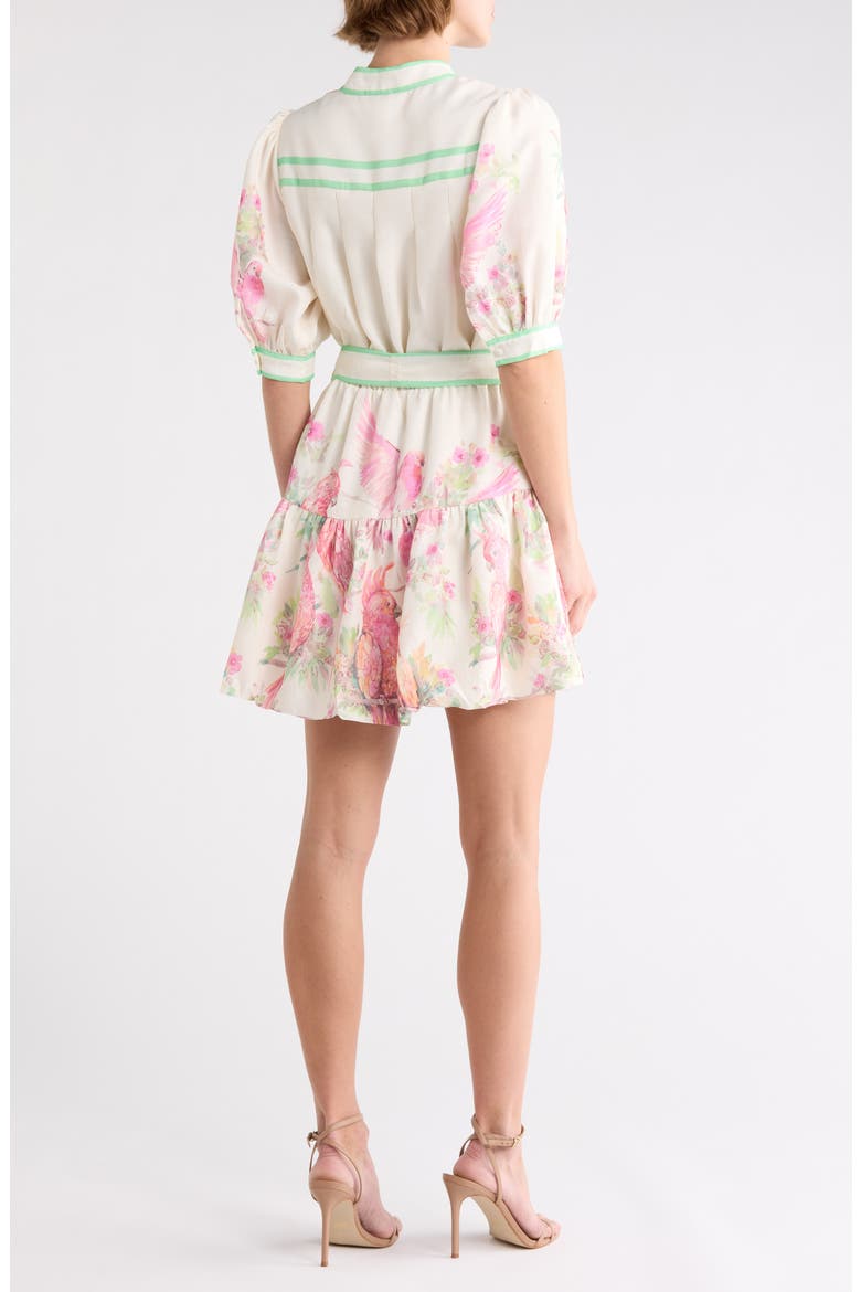 Ashton Tie Waist Shirtdress, Alternate, color, CREAM MULTI