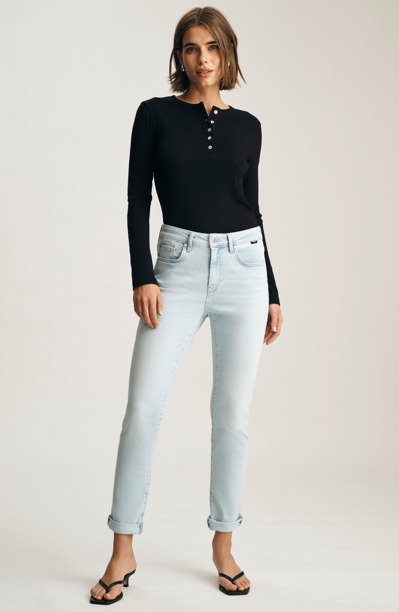 Mavi Jeans Kathleen Mid Rise Slim Boyfriend Jeans, Alternate, color, 