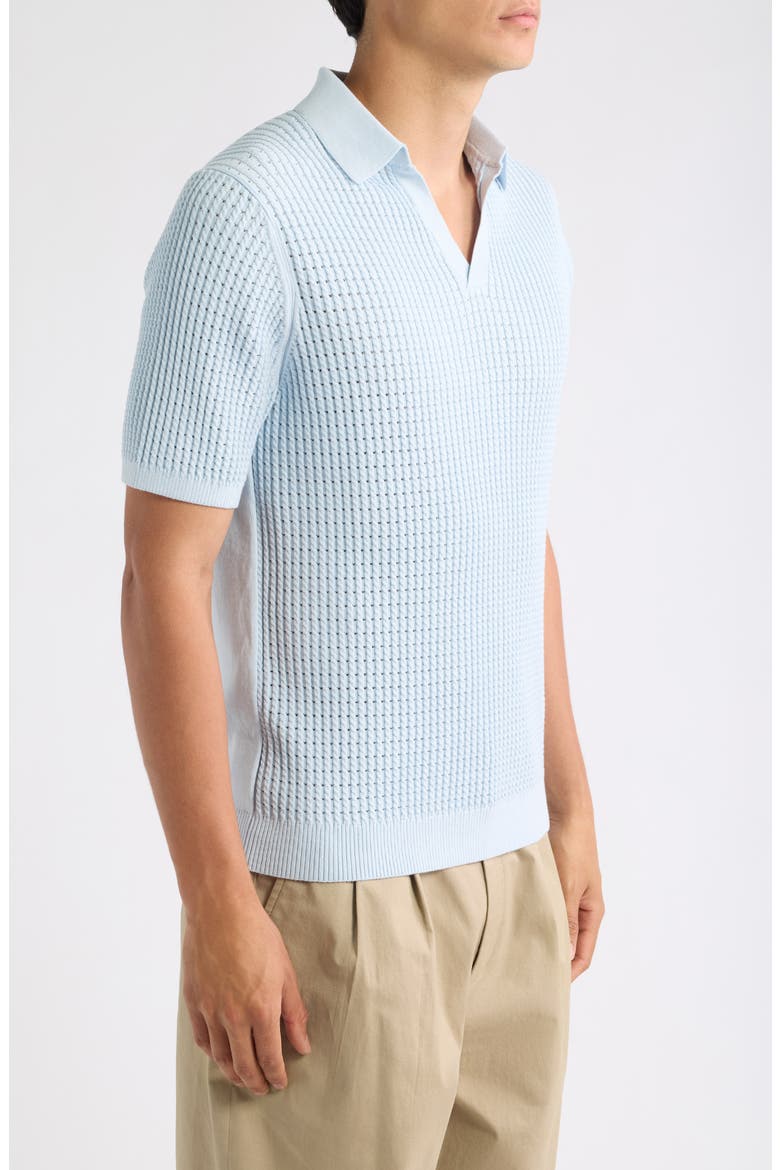 Merit Cotton Blend Polo, Alternate, color, SOFT BLUE