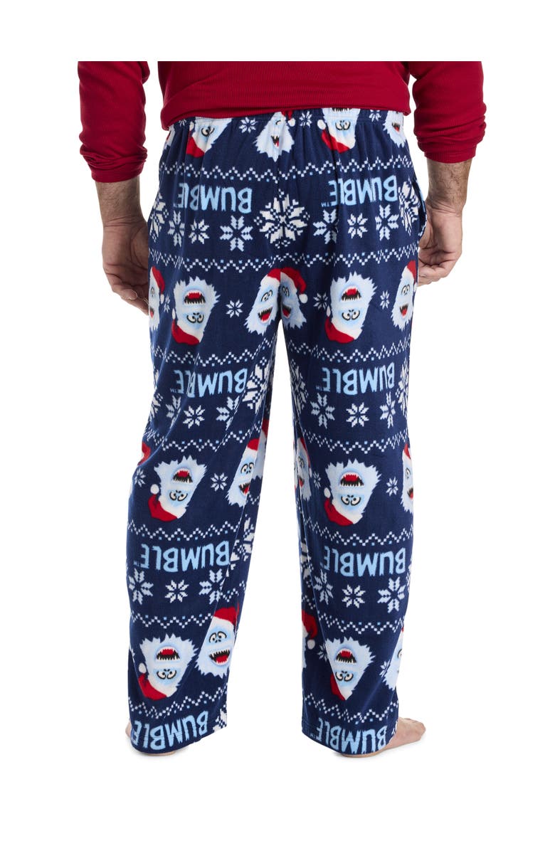 Mitchell & Ness Big & Tall MJC Bumble FairIsle Fleece Lounge Pants, Alternate, color, Navy