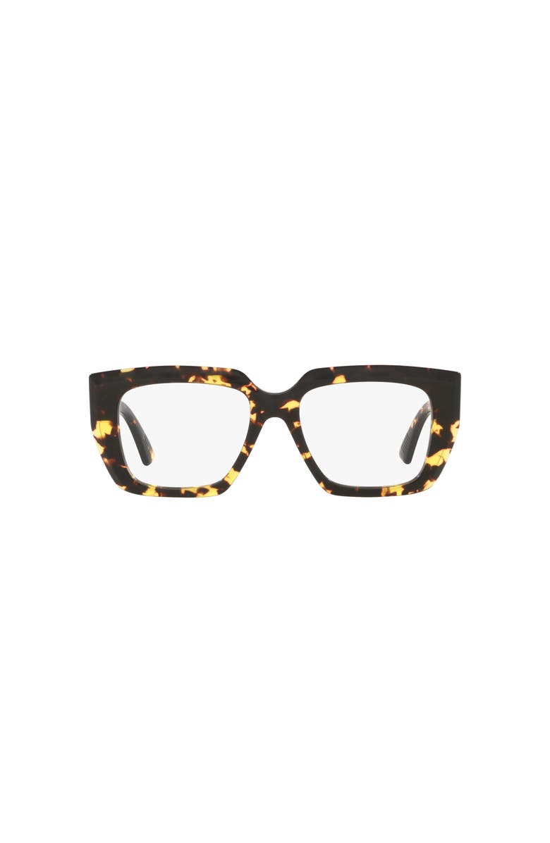 Bottega Veneta 52mm Rectangle optical glasses, Alternate, color, Tortoise