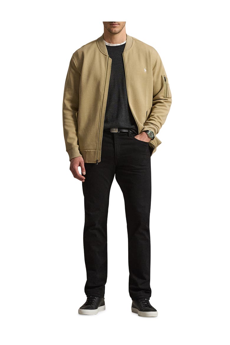 Big & Tall Double-Knit Bomber Jacket, Alternate, color, SURREY TAN