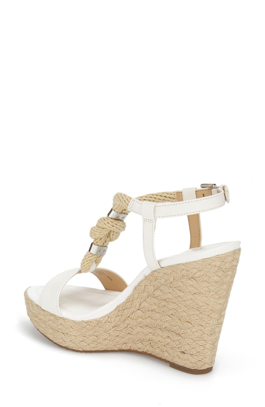 MICHAEL Michael Kors 'Holly' Espadrille Wedge Sandal, Alternate, color, 