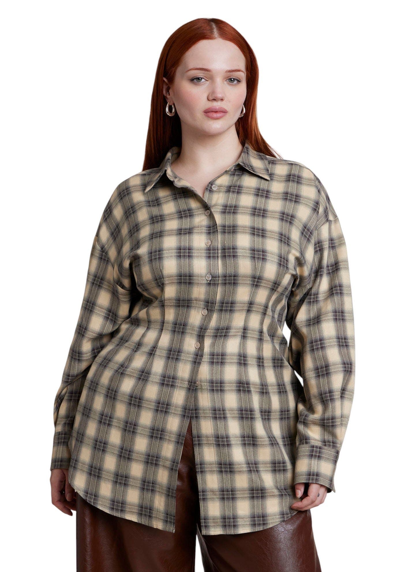 selected CREAM PLAID
