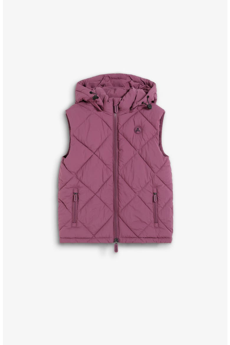 Puffer Vest Kids, Main, color, Burgundy