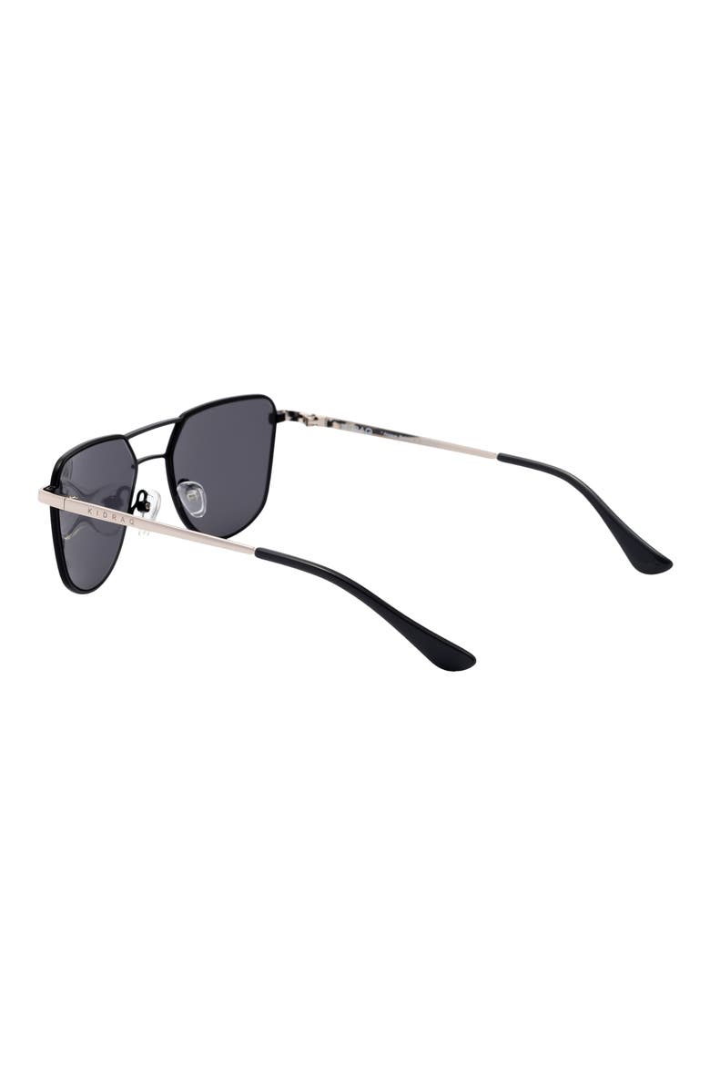 Kids' Hipster 48mm Polarized Sunglasses, Alternate, color, TERMINATOR BLACK