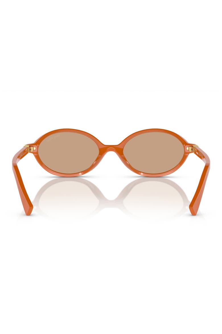 50mm Oval Sunglasses, Alternate, color, ORANGE