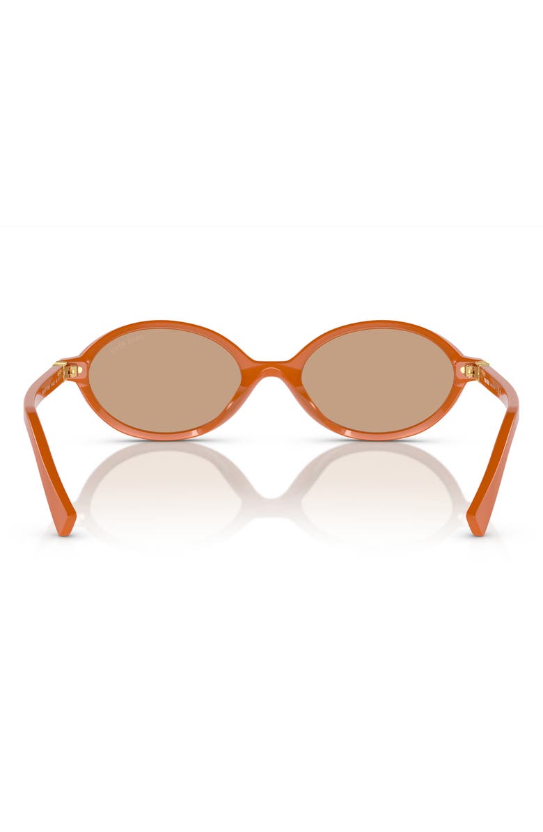 Miu Miu 50mm Oval Sunglasses, Alternate, color, Orange