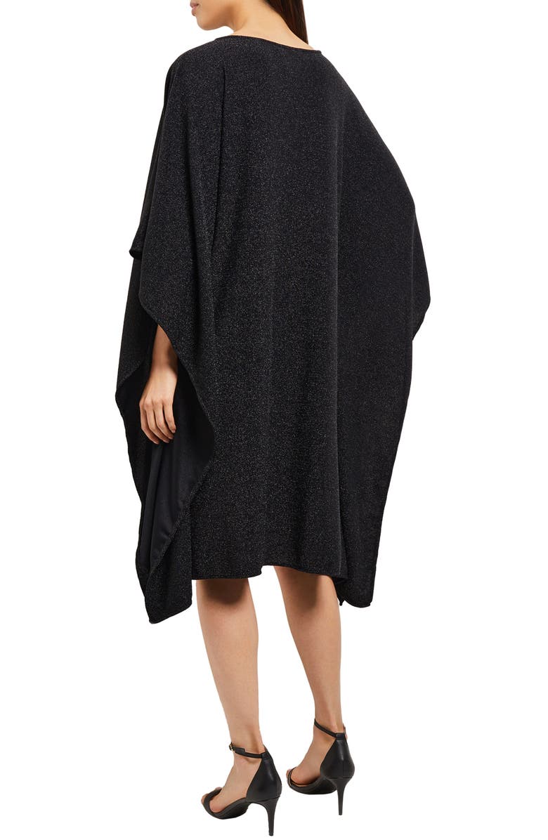Misook Studded Cape Sweater Dress, Alternate, color, 
