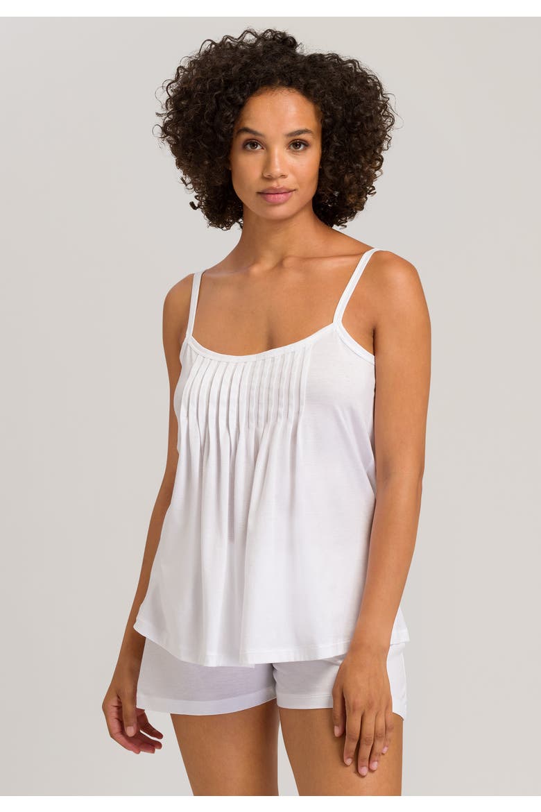 Juliet Pleated Cotton Pajama Set, Alternate, color, White