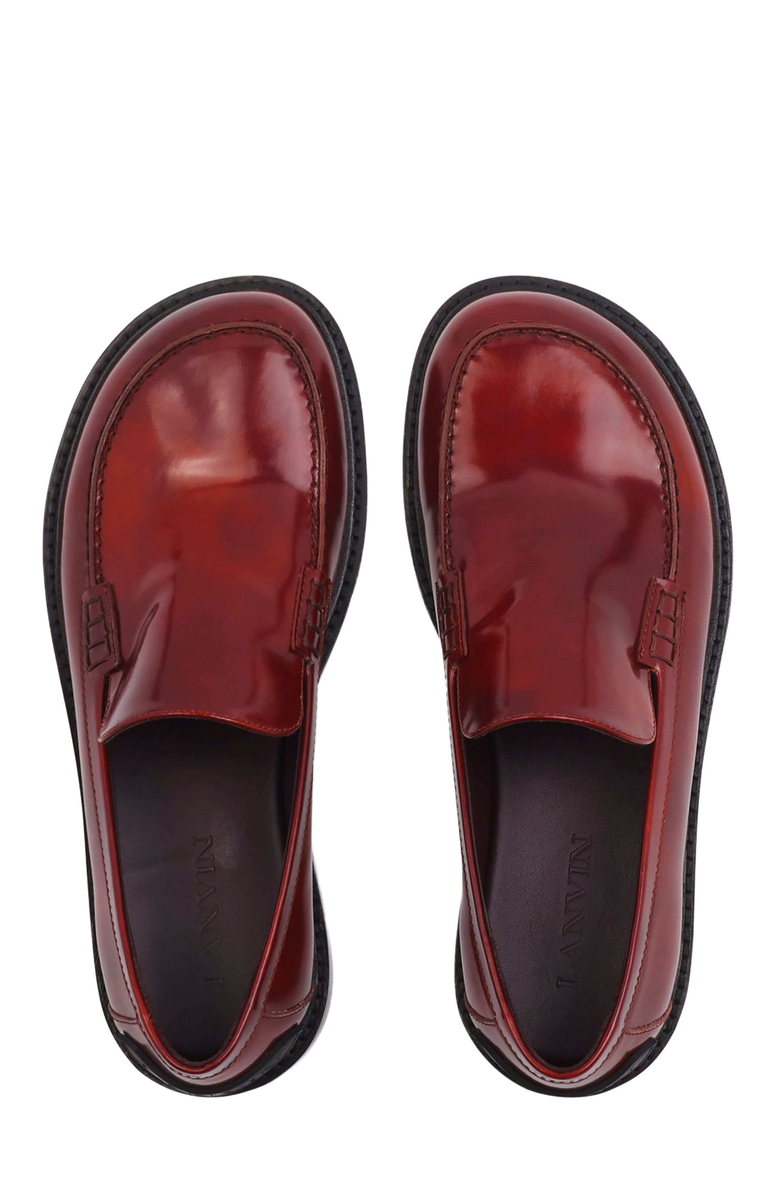 SPINTO LOAFERS IN SMOOTH LEATHER, Alternate, color, DARK BROWN/BLACK