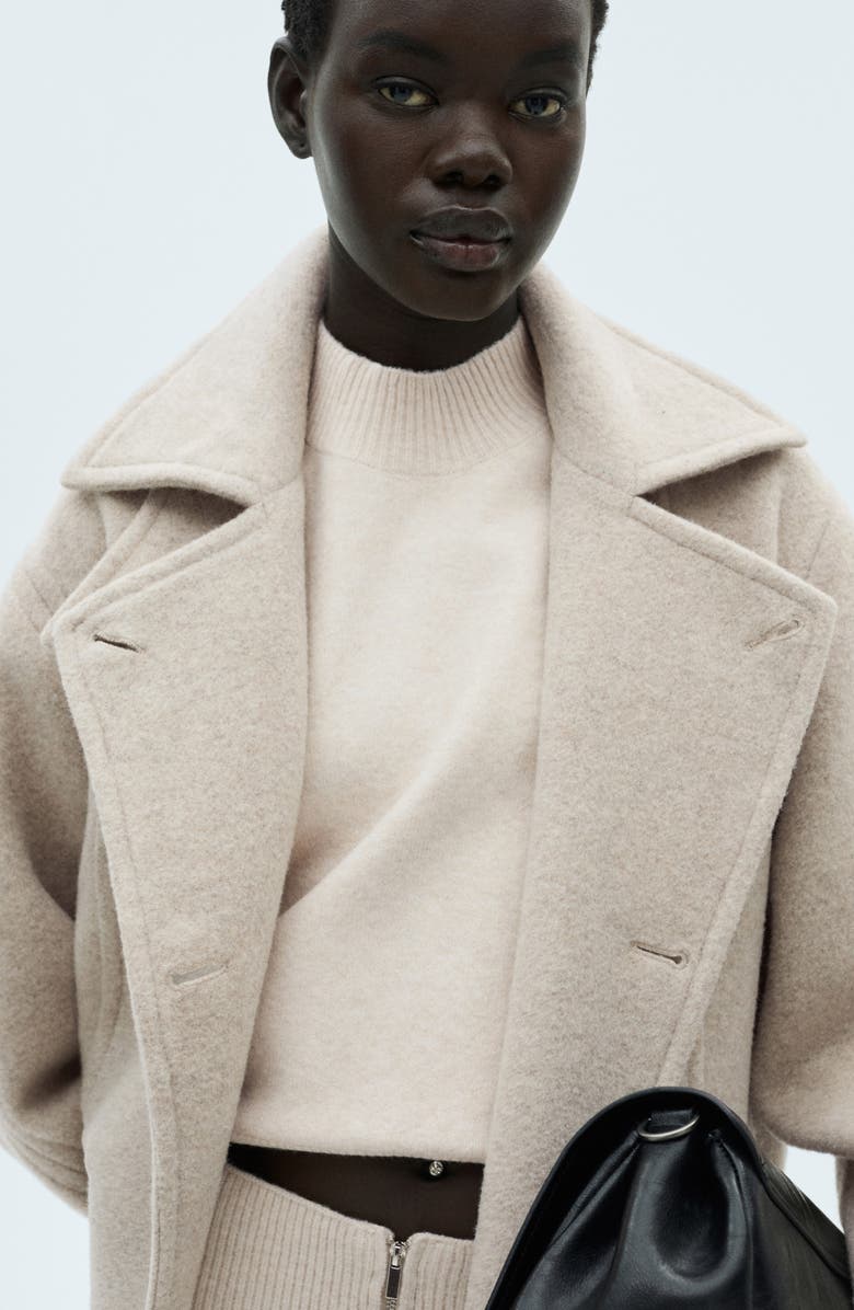 MANGO Perkins Mock Neck Sweater, Alternate, color, 