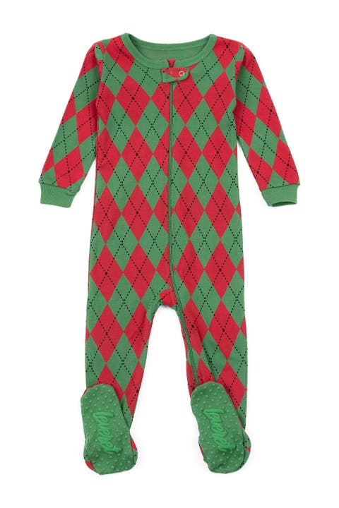 Footed Cotton Pajamas Matching Family Coordinated Holiday Prints
