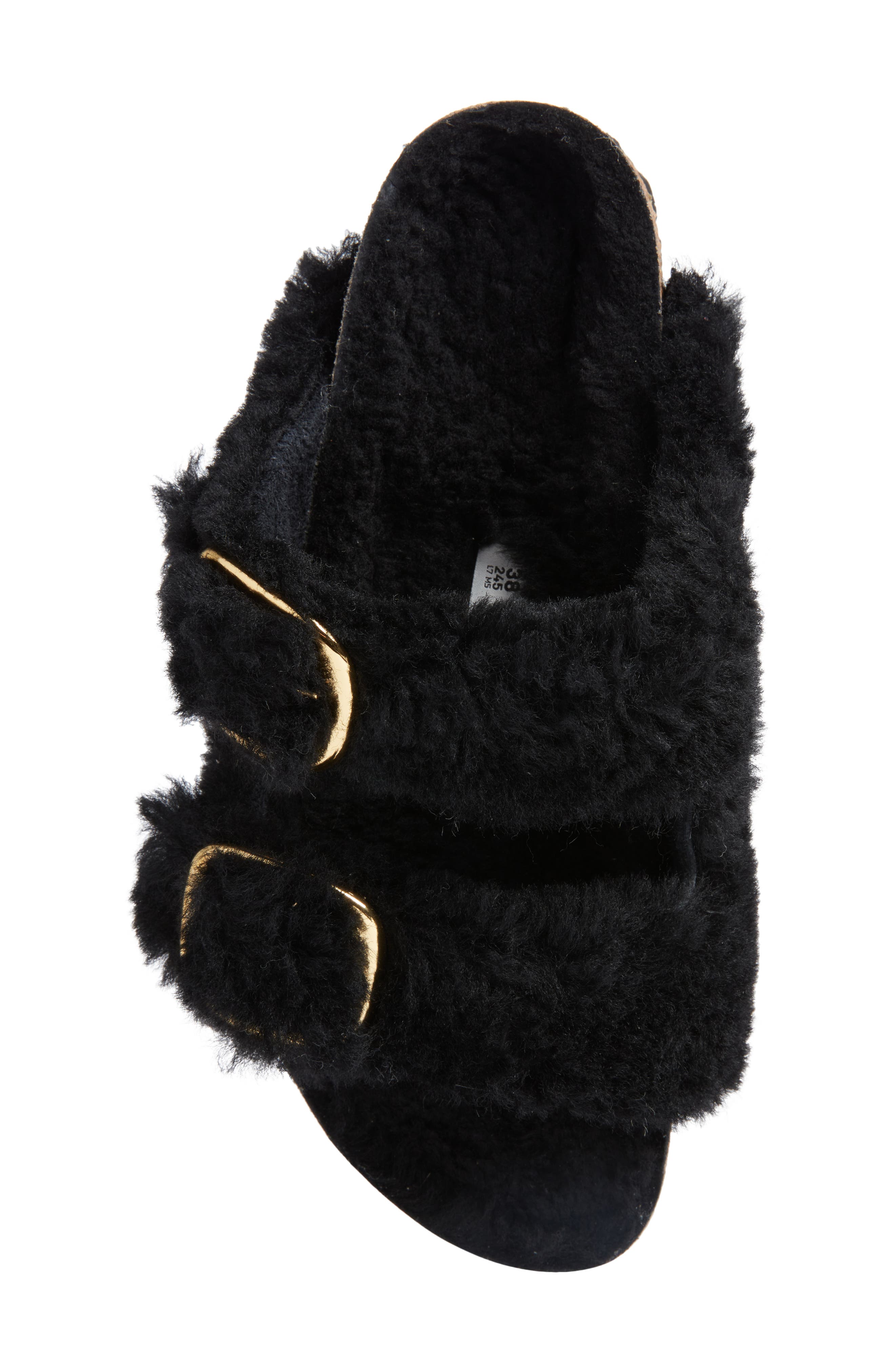 Birkenstock Arizona Big Buckle Genuine Shearling Sandal - Discontinued, Alternate, color, 