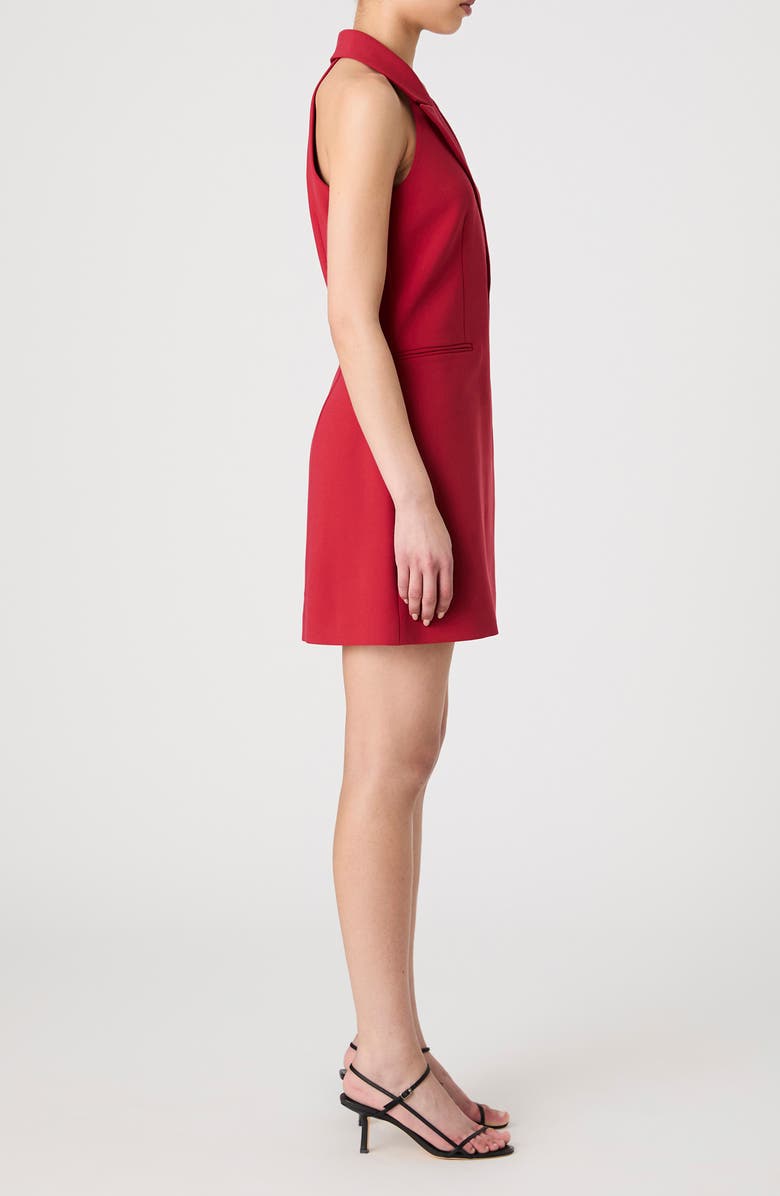 French Connection Whisper Halter Neck Blazer Minidress, Alternate, color, Brick Red