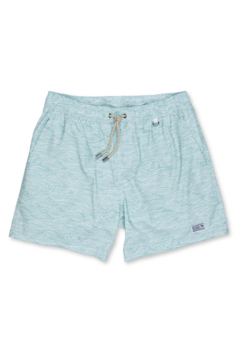 Roll Tides Fern Green - Stretch Swimsuit, Main, color, Green