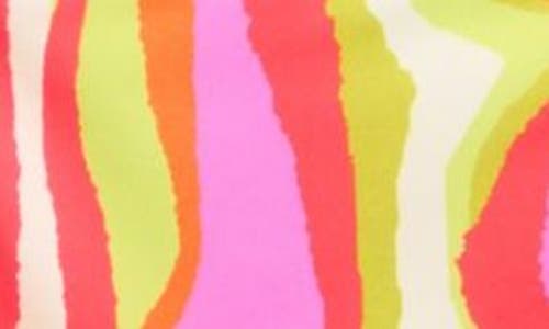 Sanctuary Tunnel Side Tie Hipster Bikini Bottoms In Pink Yellow Multi