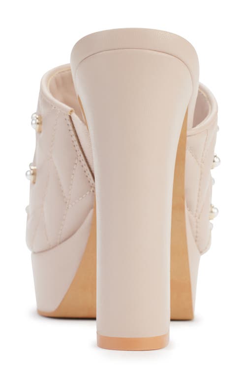 Karl Lagerfeld Aviva Platform Sandal In Shell