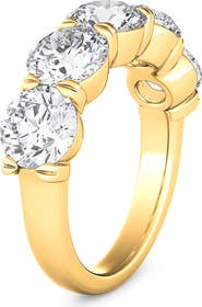 HauteCarat 5-Stone Lab Created Diamond Anniversary Ring