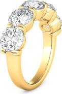 HauteCarat 5-Stone Lab Created Diamond Anniversary Ring