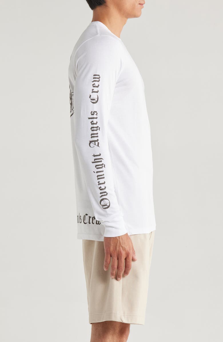 OVERNIGHT ANGELS CREW Skull Cap Oversize Organic Cotton Graphic T-Shirt, Alternate, color, 