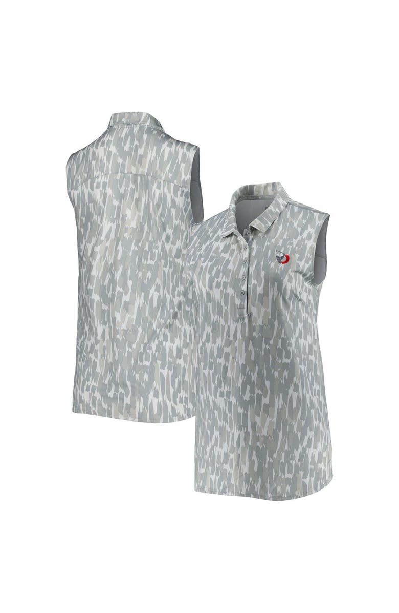 PUMA Women's Puma Gray/White TOUR Championship CLOUDSPUN Three Brush Sleeveless Polo, Main, color, 