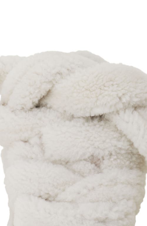 Lanvin Curb Sneakers In Shearling In Multi