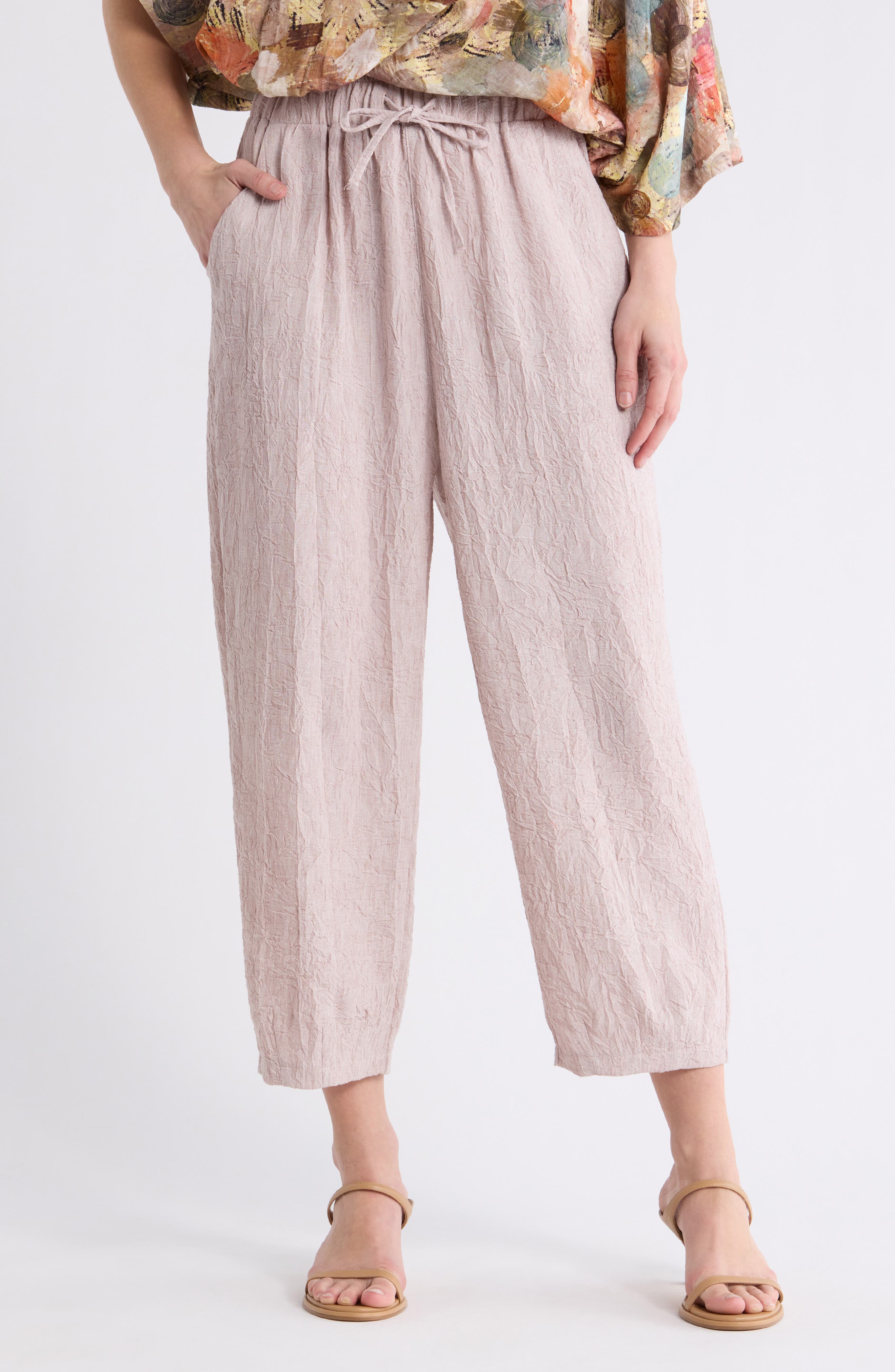PATRIZIA LUCA Soft Cotton Pull-On Pants