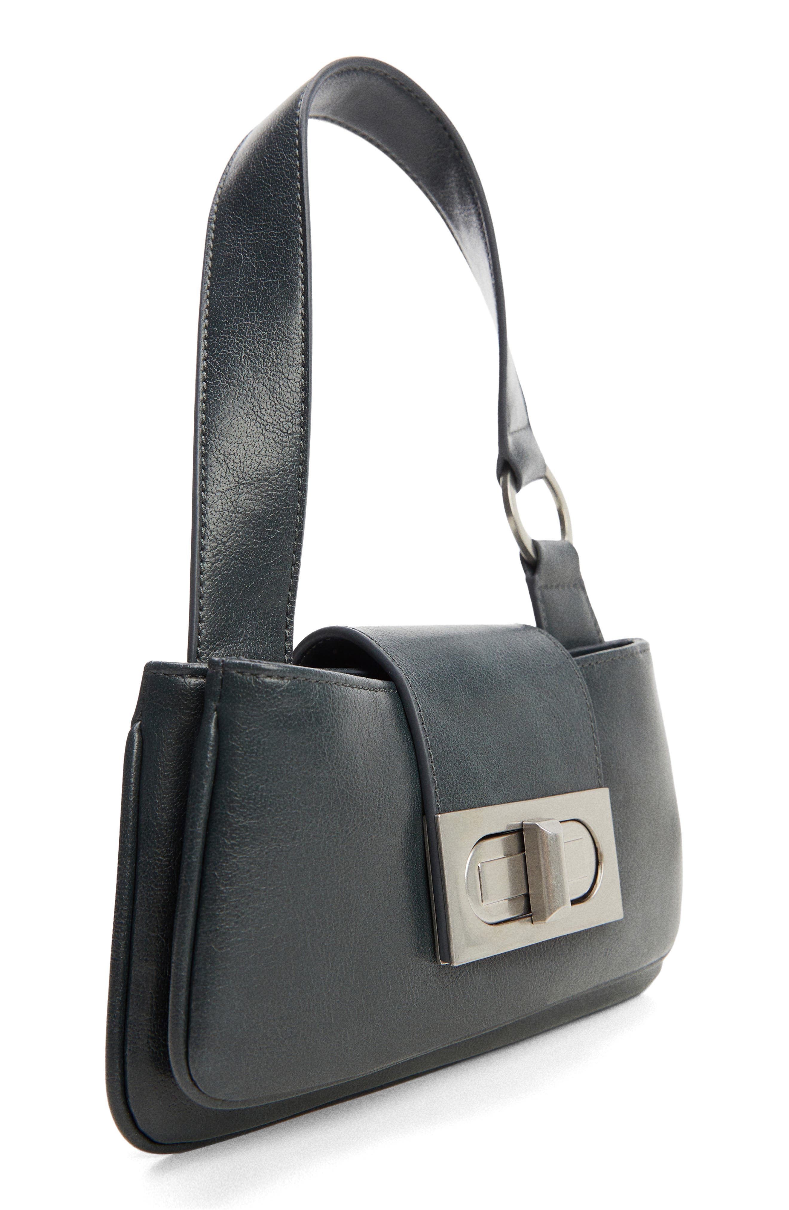 MANGO Faux Leather Shoulder Bag, Main, color, 