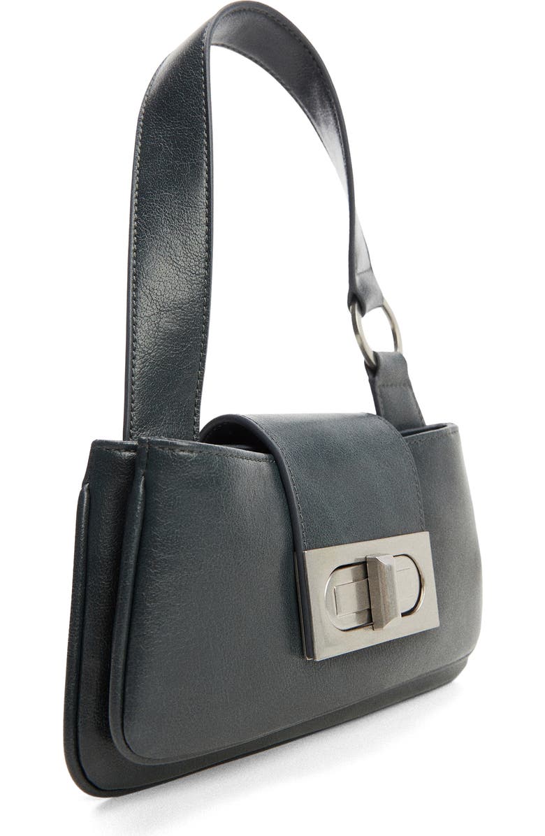 MANGO Faux Leather Shoulder Bag, Main, color,
