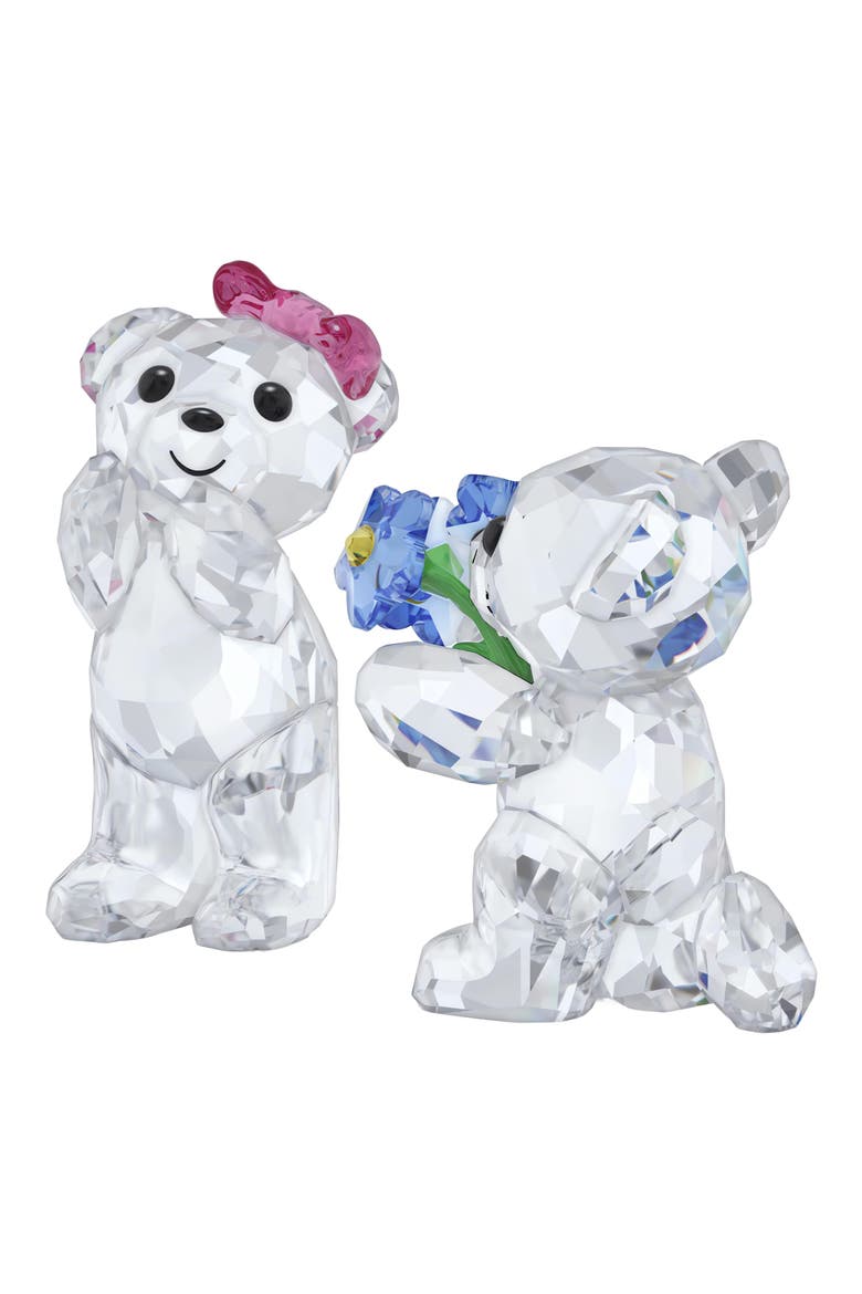 Kris Bear I Adore You Crystal Ornament, Alternate, color, WHITE