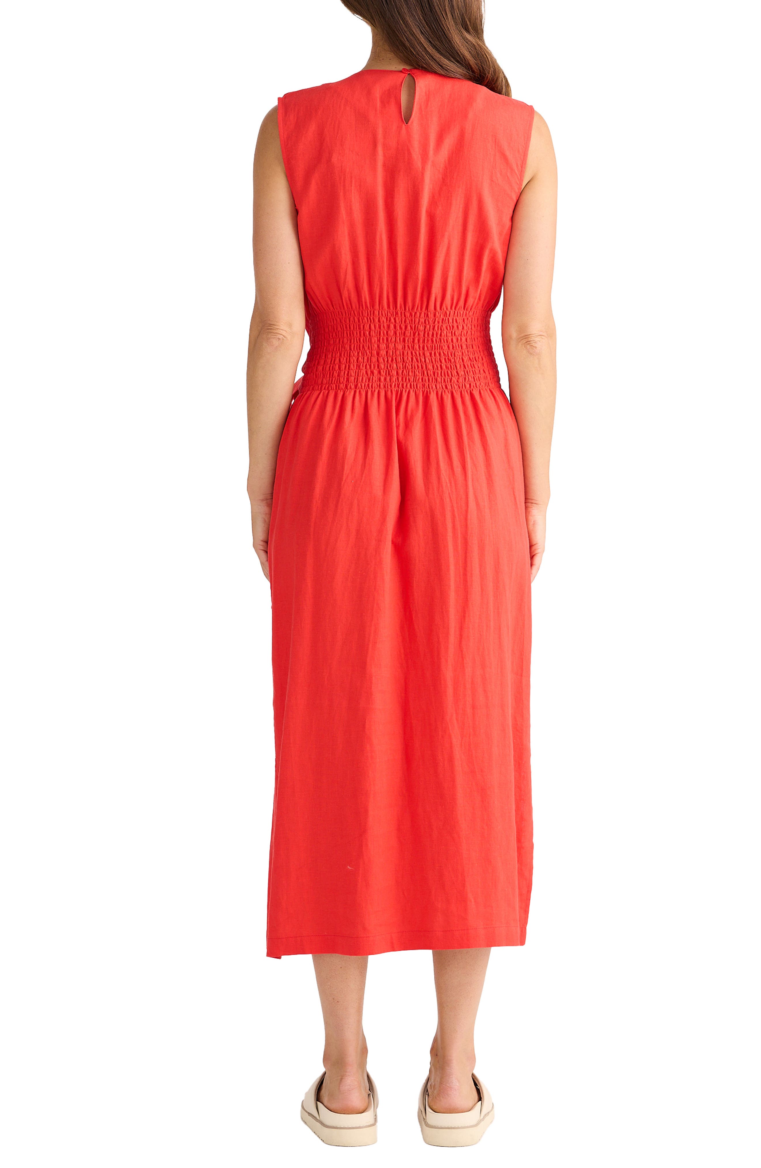 Turning Point Tie Waist Midi Dress - image 4