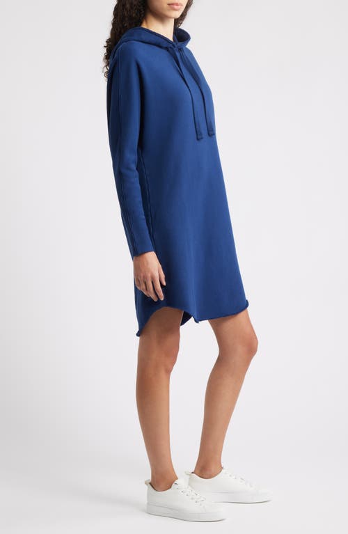 Frank & Eileen Mini James Fleece Hoodie Dress In Blue
